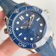 New AAA Replica Swiss Omega Seamaster Diver 300m Blue Dial Blue Rubber Band Watch (3)_th.jpg